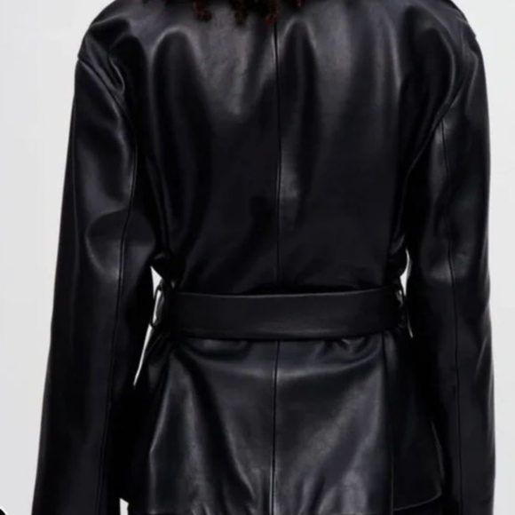 Maje Leather Jacket - Picture 3 of 3